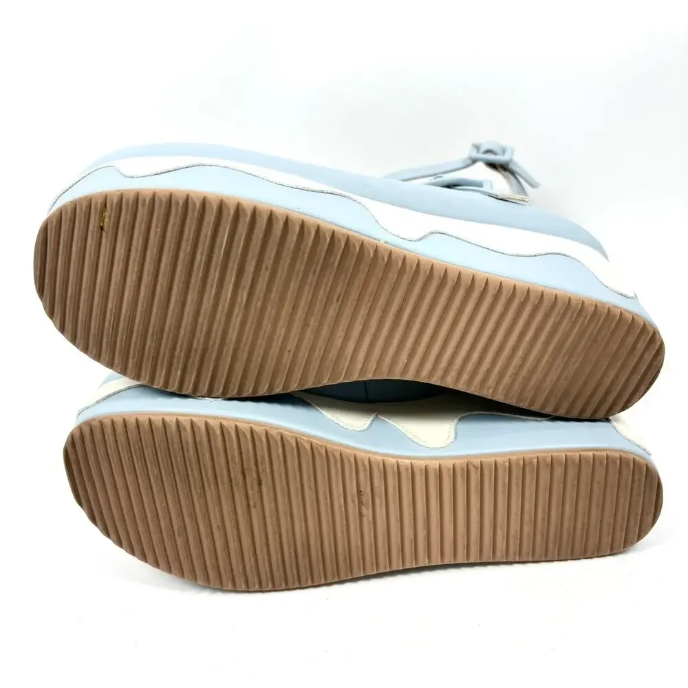 Lolita Coquette Platform Shoes Blue Ankle Strap Sz 6.5 - 7 Kawaii Cosplay‎ Hime